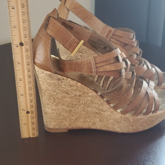 Tory Burch brown wedge sandals, 10.5 - Picture 2 of 6